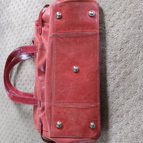Tommy & Kate Red Leather Bag, - Picture 5 of 14